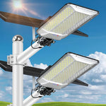lampe solaire 1000w ip67 blanc noir panneau solaire led moderne autoallumageextérieur jardin parking