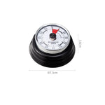 compteur temps mécanique retro couleur rouge vert jaune beige aimant horloge cuisine minuteuse analogique