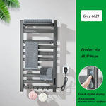 radiateur serviettes électrique acier inoxydable blanc noir moderne thermostatique touchscreen chauffage fibre carbone ipx4