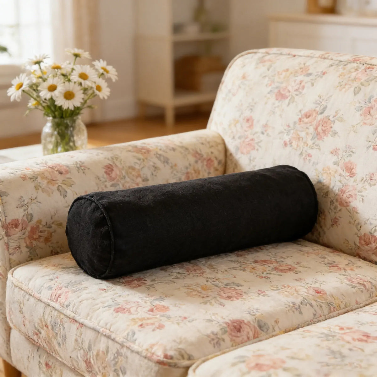 coussin noir uni moderne couverture coton respirant coussin décoration couverture coussin