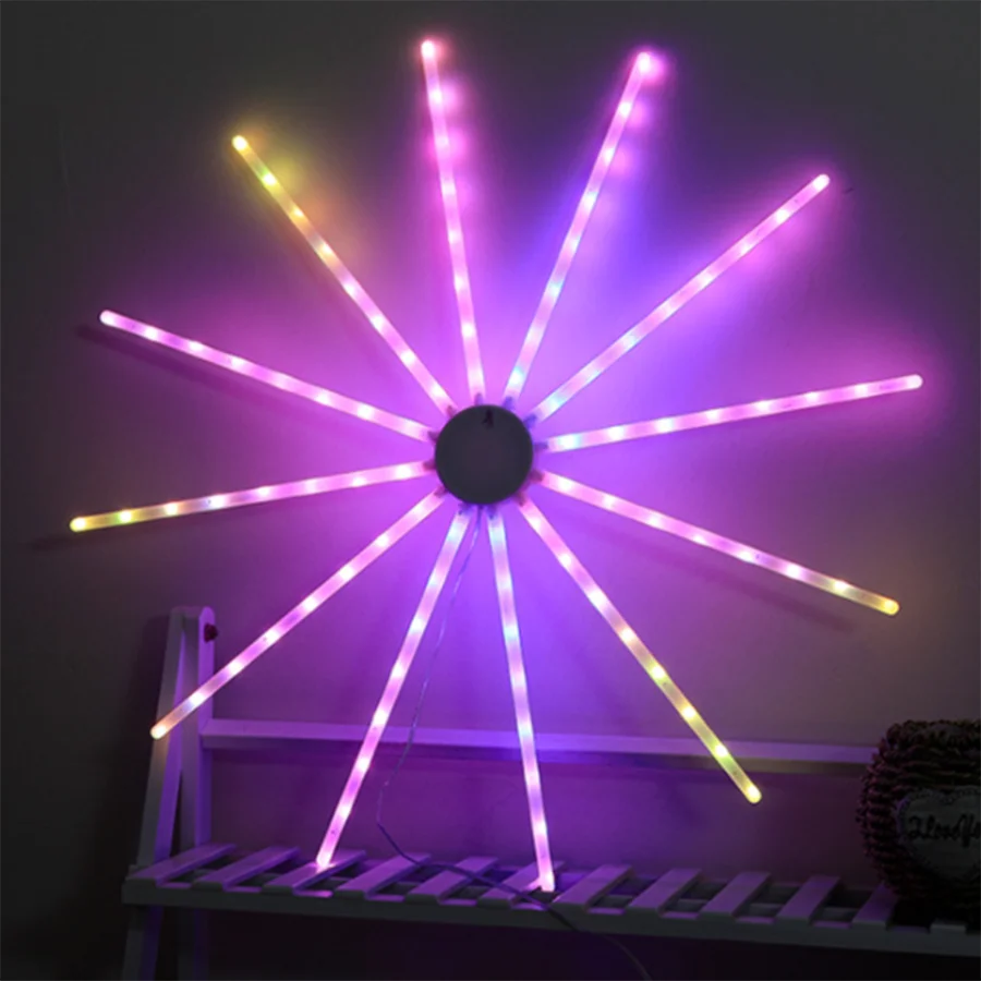 guirlande lumineuse noël étoile moderne leds blanc violet vert bleu rouge jaune