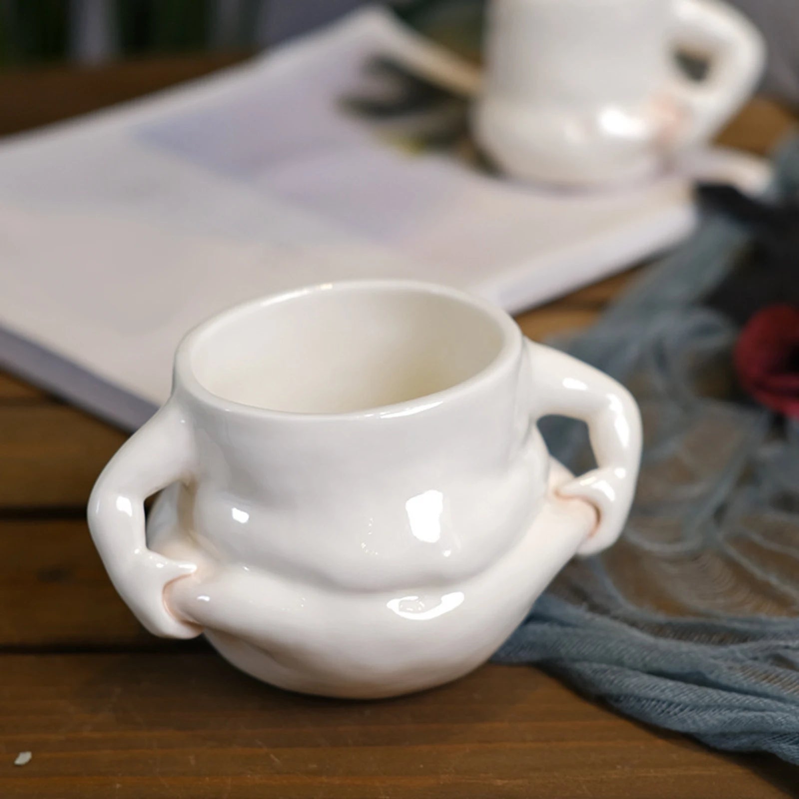 Tasse à café originale bleue