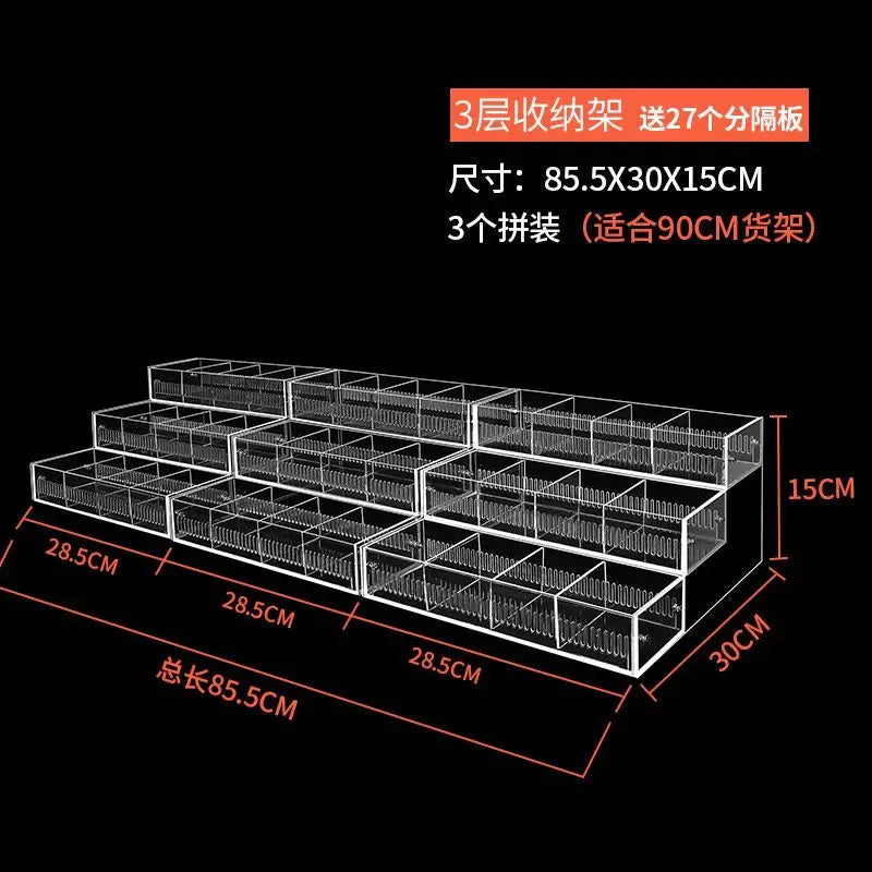 organisateur moderne réutilisable transparent pliable respectueux environnement adhésif articles divers stockage