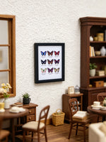 cadre photo miniature papillons insectes noir adhésif décoration halloween pâques micro paysages accessoire photo