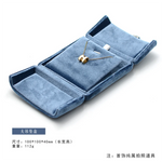 boîte bijoux velours bleu classique boîte bague bracelet collier boucles d'oreilles organizer voyage