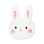 serviettes papier jetables forme lapin pâques printemps enfantins motifs visages lapins aquarelle festiveDecoration