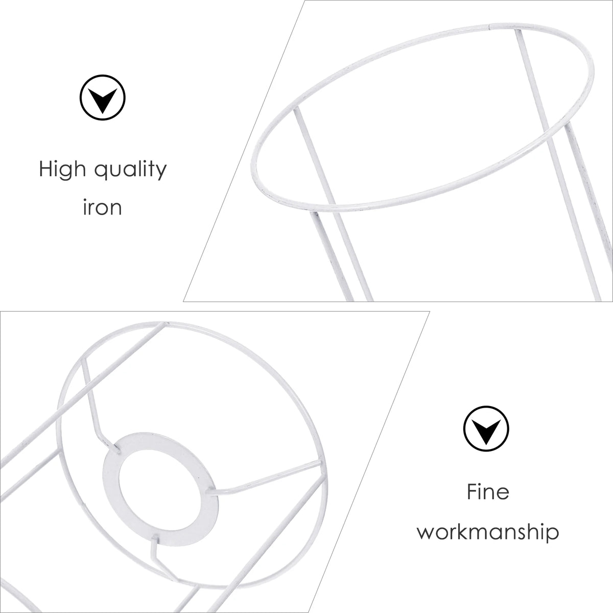 abat jour structure métallique blanc industriel minimaliste suspension fil cage protection ampoule