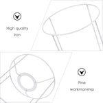 abat jour structure métallique blanc industriel minimaliste suspension fil cage protection ampoule