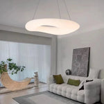 suspension lumineuse blanche moderne acrylique chaînes suspendues salon chambre coucher