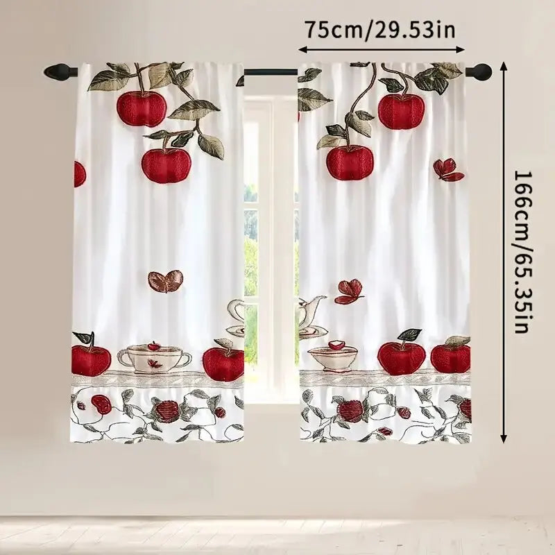 rideau blanc motif appliques classique 105x230cm polyester moderne chambre salon