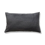 coussin velours rayé marron clair simple imperméable respectueux environnement 30x50cm maison