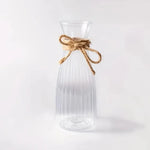 vases transparents rayés modernes décoration table maison fêtes mariage banquets