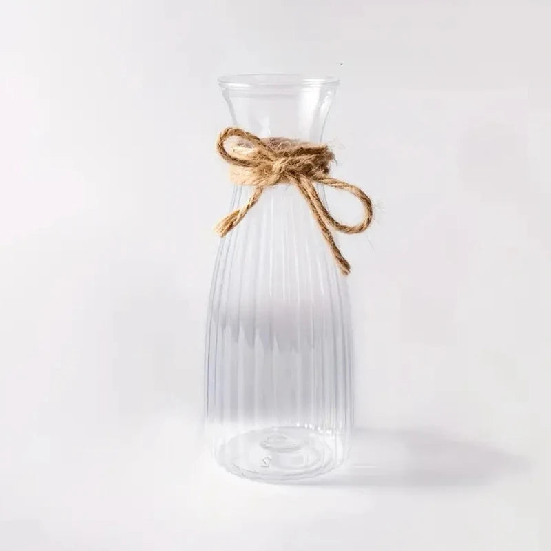 vases transparents rayés modernes décoration table maison fêtes mariage banquets