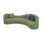 canapé moderne vert olive forme bois flanelle coussins décoratifs minimaliste adultes