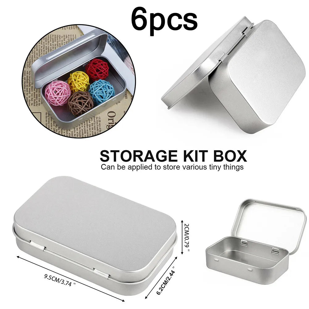 boîtes métalliques argentées modernes bijoux rangement respectueuses environnement lisses couvercle coulissant portable organisateur cosmétiques