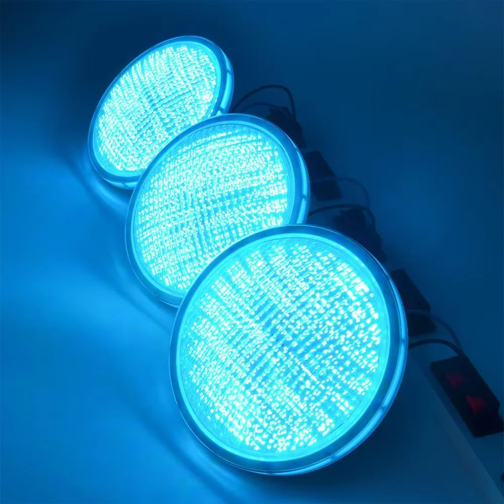 lampe led sousmarine ip68 rgb piscine 12v 18w 25w 35w 45w moderne