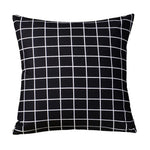 housse coussin lin géométrique multicolore moderne carré 45x45cm lit siège voiture