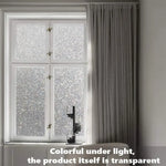 film fenêtre transparent opacifiant adhésif motif grains protection anti uv isolation thermique moderne chambre