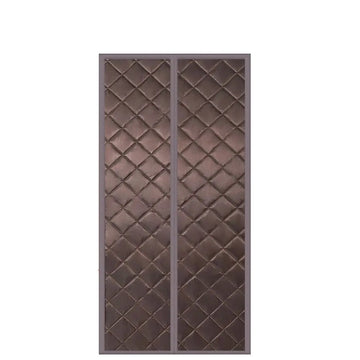 rideau porte isolant thermique épais motif quilté anti froid anti bruit intérieur moderne noir