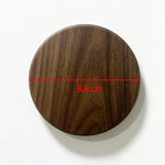 coasters bois naturels respectueux environnement minimaliste bois chêne noyer sets coeurs rectangles