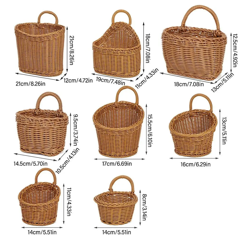 panier rangement tressé marron traditionnel respectueux environnement utilisation multiple poignées