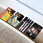 autocollants cartes bancaires credit multicolore dessin anime waterproof réutilisable festive decoration magnetic