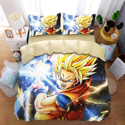 Housse de couette Dragon Ball Goku 190x90 cm vue de face