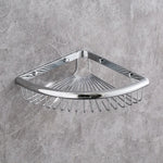 panier d'angle salle bain or rose chrome fileté moderne vis fixation produits