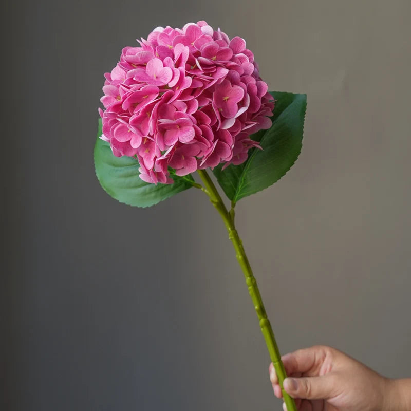 fleur artificielle hortensia soie rose violet blanc moderne décoration intérieure anniversaire mariage