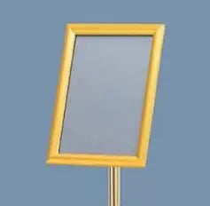support publicitaire ajustable or argent noir hauteur réglable clips base ronde a3 a4 a2