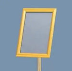 support publicitaire ajustable or argent noir hauteur réglable clips base ronde a3 a4 a2