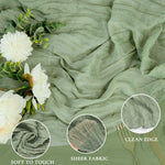 serviettes table plissées vert pastel réutilisables maison mariage festives modernes