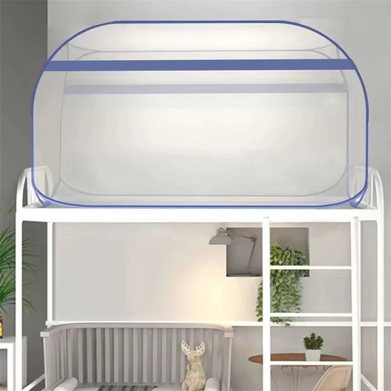 filet protection lit gris moderne pliable sans polyester coton durable voyage maison