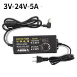 adaptateur électrique réglable tension sortie 3v 12v 24v entrée ac 100v 240v certification rohs