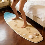 tapis sol peluche motif surf tropical décoratif antidérapant salon chambre maison intérieur moderne