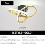 lampe moderne anneaux entrelacés blanc noir éclairage quotidien led interrupteur tactile 10 15 sources