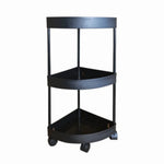 étagère roulettes moderne noire blanc multi niveaux réutilisable
