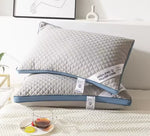 coussin gris motif géométrique moderne anti apnée therapy gonflable literie coton polyester qualite occlusion