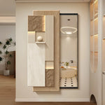 tableau mural contemporain marbre opaque cadre métal suspension décoration maison