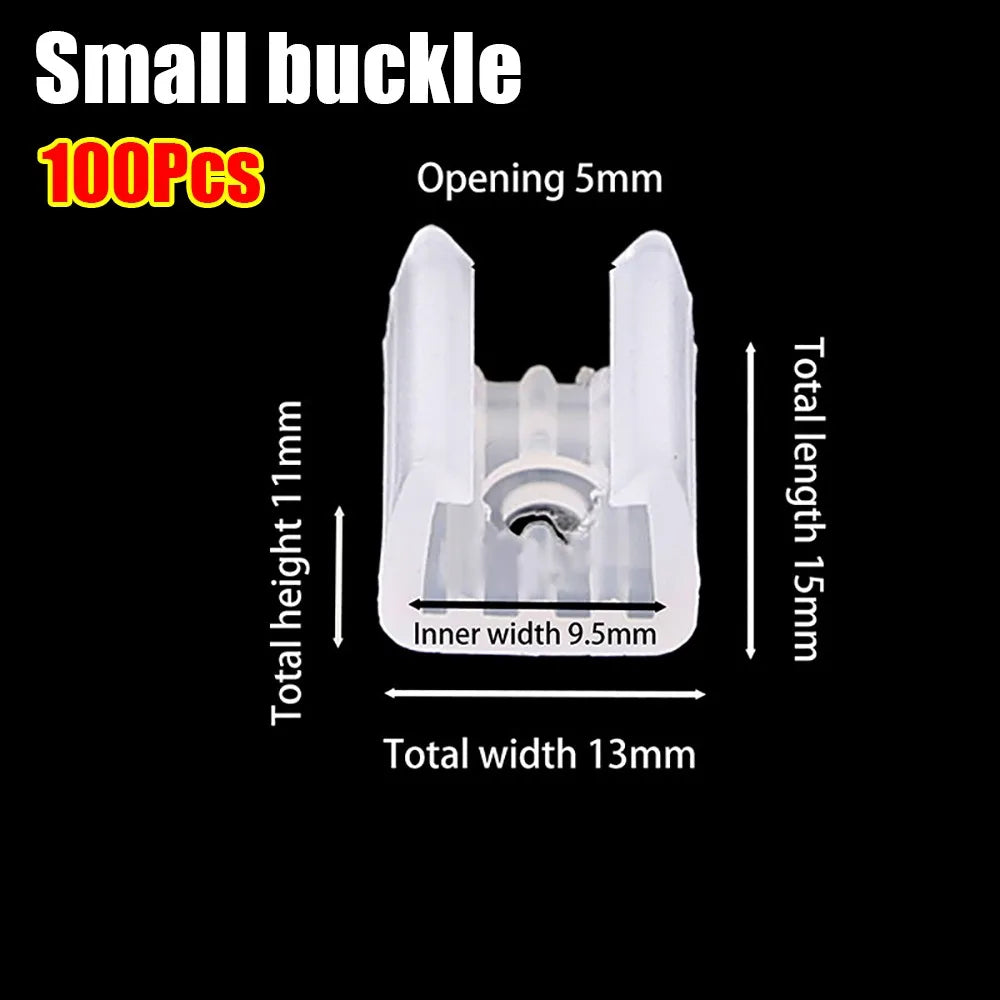 clips fixation ruban led transparent 6mm 8mm 10mm 12mm 14mm 16mm 18mm 20mm moderne