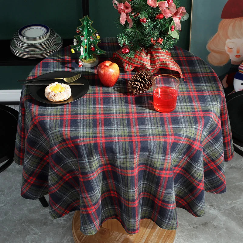 nappe carreaux écossais rouge verte noël classique table d'intérieur extérieur mariage festivité