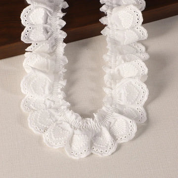ruban dentelle coton motif coeur vintage romantique couture bricolage décoration textile fait main