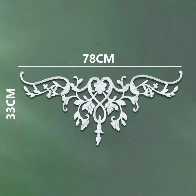 corniche d'angle ornements floraux blanc classique adhésif décoration muraleintage fixations plastique