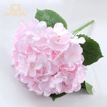 bouquet artificiel hortensia bleu rose blanc moderne vase