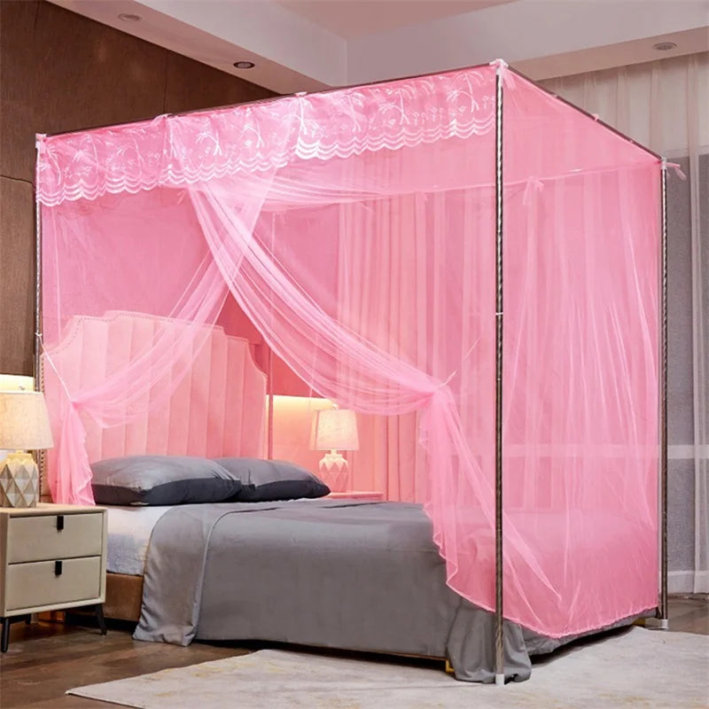 moustiquaire lit dentelle blanche rideau lit princesse décoratif clips fixation