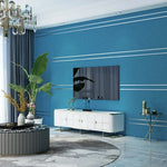 papier peint moderne rayures dorées résistant l'eau sans formaldéhyde gris bleu marron cuisine chambre