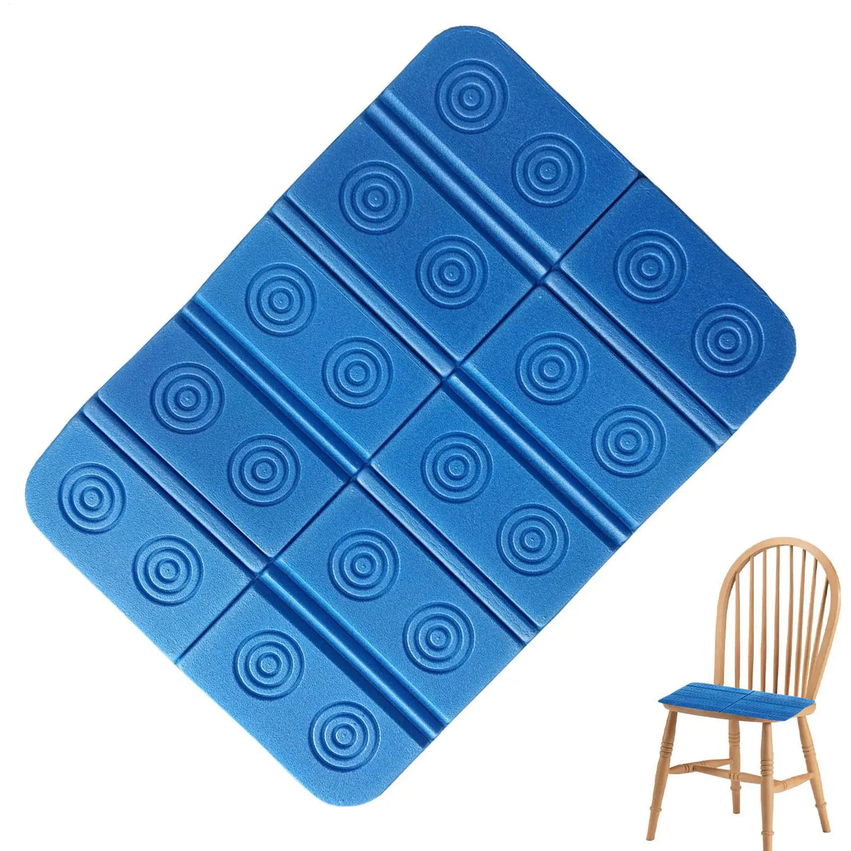 tapis pliable imperméable rouge bleu ronds concentriques moderne bain plage pique nique portable