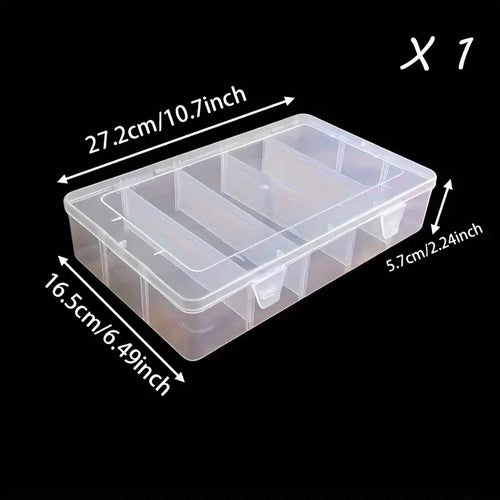 boîte rangement transparente moderne pratique clips compartiments outils vis accessoires organisation atelier maison