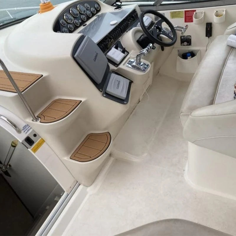 tapis sol bateau marron clair texture bois moderne antidérapant autoadhésif nautique revêtement pont