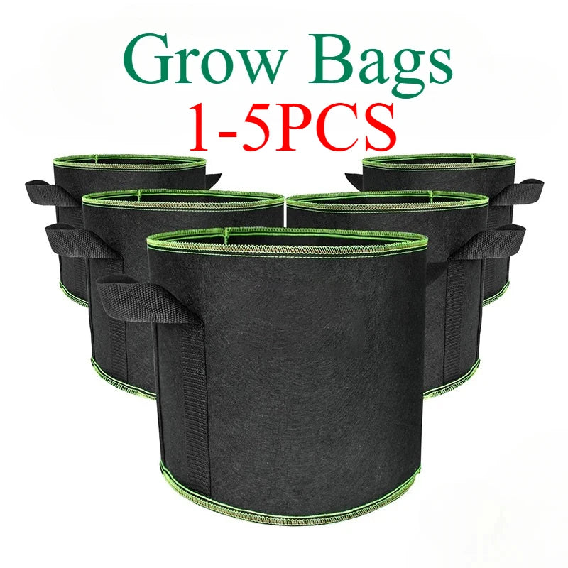 sac culture tissu non tissé poignées fleurs légumes plantes vertes